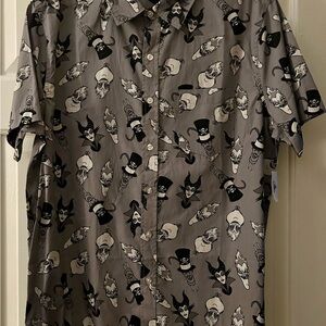 Disney Parks Villains Short Sleeves Button Shirt - NWT